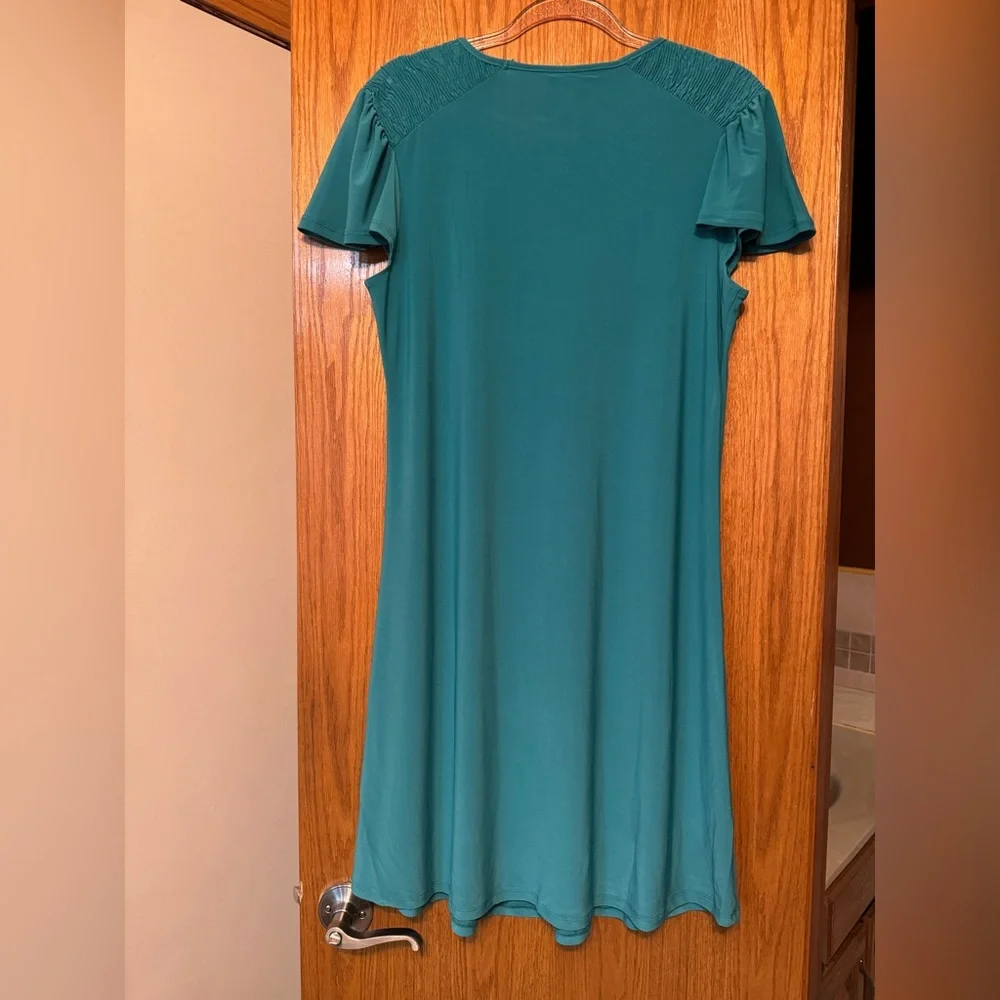 NWT Teal T-shirt Dress - Picture 2 of 16